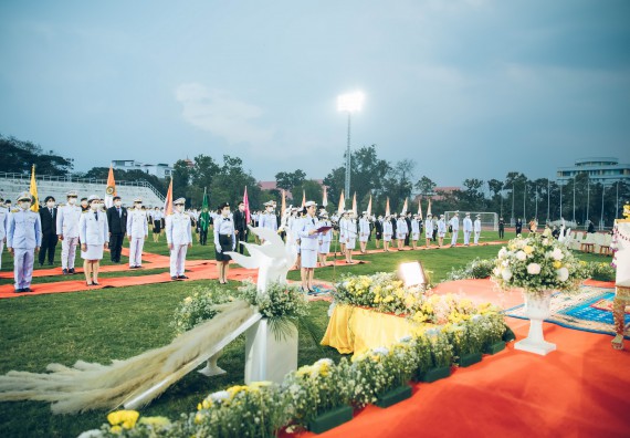 ภาพกิจกรรม  คณะวิทยาศาสตร์และเทคโนโลยี  เข้าร่วมพิธีวันราชภัฏ