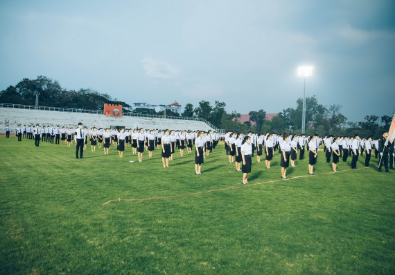 ภาพกิจกรรม  คณะวิทยาศาสตร์และเทคโนโลยี  เข้าร่วมพิธีวันราชภัฏ