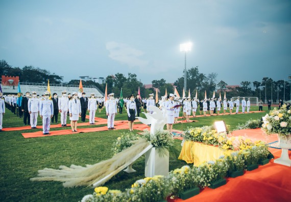 ภาพกิจกรรม  คณะวิทยาศาสตร์และเทคโนโลยี  เข้าร่วมพิธีวันราชภัฏ