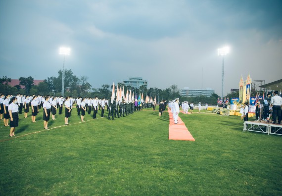 ภาพกิจกรรม  คณะวิทยาศาสตร์และเทคโนโลยี  เข้าร่วมพิธีวันราชภัฏ