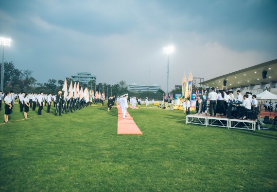 ภาพกิจกรรม  คณะวิทยาศาสตร์และเทคโนโลยี  เข้าร่วมพิธีวันราชภัฏ