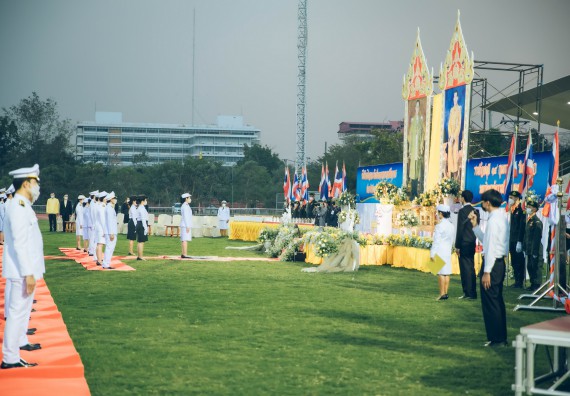 ภาพกิจกรรม  คณะวิทยาศาสตร์และเทคโนโลยี  เข้าร่วมพิธีวันราชภัฏ