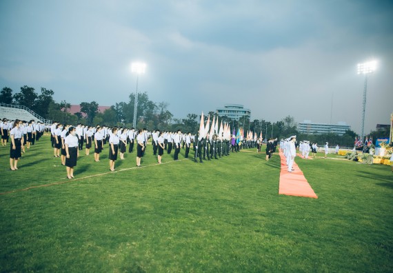 ภาพกิจกรรม  คณะวิทยาศาสตร์และเทคโนโลยี  เข้าร่วมพิธีวันราชภัฏ