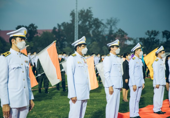 ภาพกิจกรรม  คณะวิทยาศาสตร์และเทคโนโลยี  เข้าร่วมพิธีวันราชภัฏ