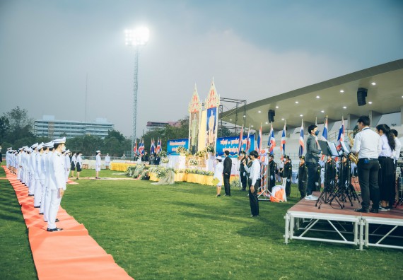 ภาพกิจกรรม  คณะวิทยาศาสตร์และเทคโนโลยี  เข้าร่วมพิธีวันราชภัฏ