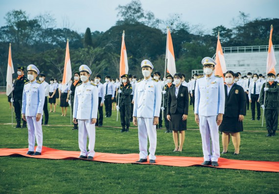 ภาพกิจกรรม  คณะวิทยาศาสตร์และเทคโนโลยี  เข้าร่วมพิธีวันราชภัฏ