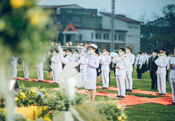 ภาพกิจกรรม  คณะวิทยาศาสตร์และเทคโนโลยี  เข้าร่วมพิธีวันราชภัฏ