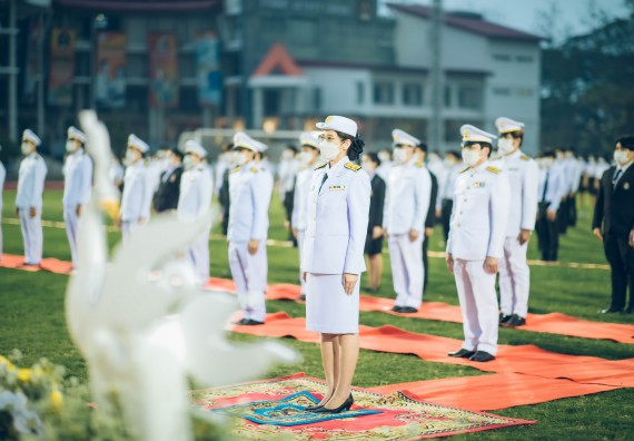 ภาพกิจกรรม  คณะวิทยาศาสตร์และเทคโนโลยี  เข้าร่วมพิธีวันราชภัฏ