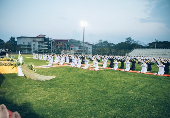 ภาพกิจกรรม  คณะวิทยาศาสตร์และเทคโนโลยี  เข้าร่วมพิธีวันราชภัฏ