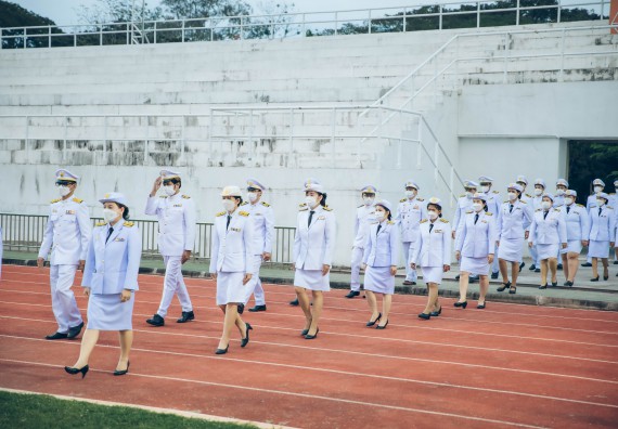 ภาพกิจกรรม  คณะวิทยาศาสตร์และเทคโนโลยี  เข้าร่วมพิธีวันราชภัฏ