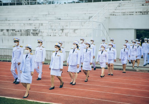 ภาพกิจกรรม  คณะวิทยาศาสตร์และเทคโนโลยี  เข้าร่วมพิธีวันราชภัฏ