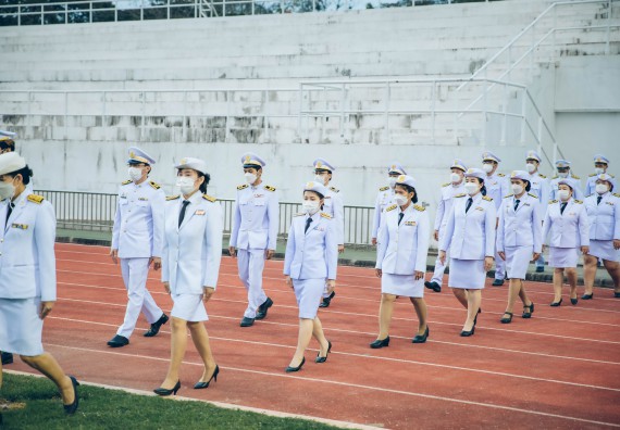 ภาพกิจกรรม  คณะวิทยาศาสตร์และเทคโนโลยี  เข้าร่วมพิธีวันราชภัฏ