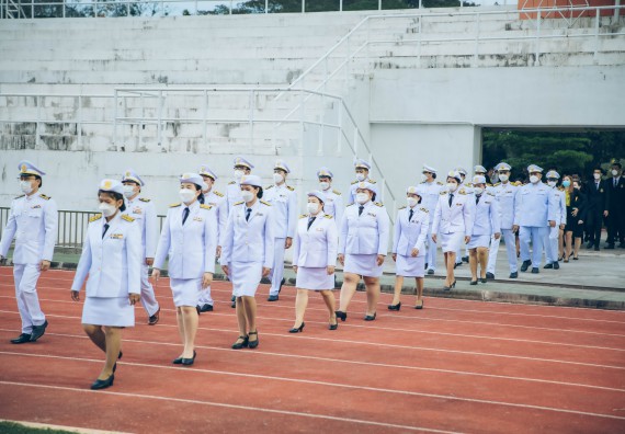 ภาพกิจกรรม  คณะวิทยาศาสตร์และเทคโนโลยี  เข้าร่วมพิธีวันราชภัฏ