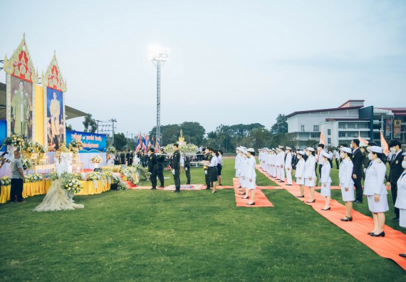 ภาพกิจกรรม  คณะวิทยาศาสตร์และเทคโนโลยี  เข้าร่วมพิธีวันราชภัฏ