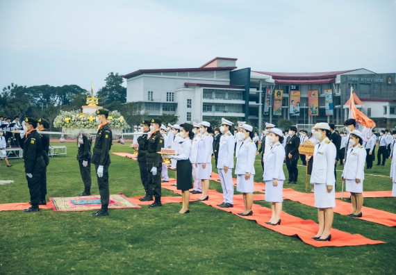 ภาพกิจกรรม  คณะวิทยาศาสตร์และเทคโนโลยี  เข้าร่วมพิธีวันราชภัฏ