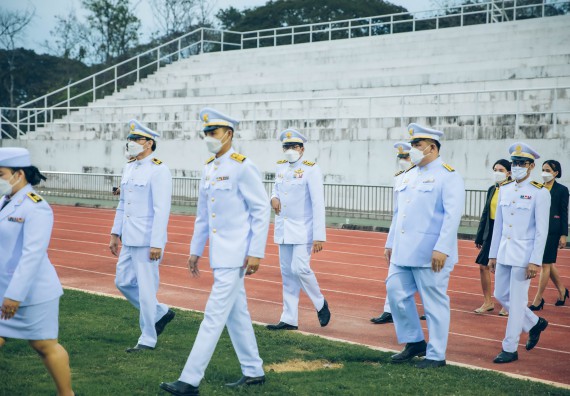 ภาพกิจกรรม  คณะวิทยาศาสตร์และเทคโนโลยี  เข้าร่วมพิธีวันราชภัฏ