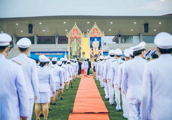 ภาพกิจกรรม  คณะวิทยาศาสตร์และเทคโนโลยี  เข้าร่วมพิธีวันราชภัฏ