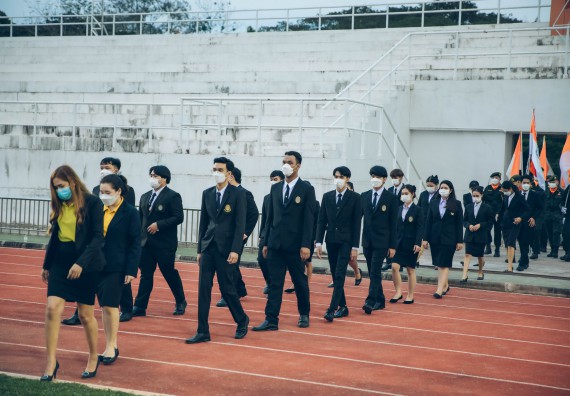 ภาพกิจกรรม  คณะวิทยาศาสตร์และเทคโนโลยี  เข้าร่วมพิธีวันราชภัฏ