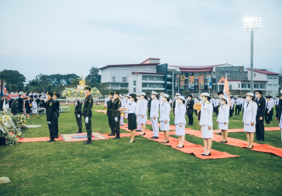 ภาพกิจกรรม  คณะวิทยาศาสตร์และเทคโนโลยี  เข้าร่วมพิธีวันราชภัฏ