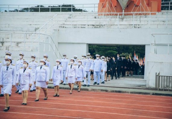 ภาพกิจกรรม  คณะวิทยาศาสตร์และเทคโนโลยี  เข้าร่วมพิธีวันราชภัฏ
