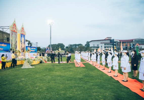 ภาพกิจกรรม  คณะวิทยาศาสตร์และเทคโนโลยี  เข้าร่วมพิธีวันราชภัฏ