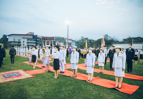 ภาพกิจกรรม  คณะวิทยาศาสตร์และเทคโนโลยี  เข้าร่วมพิธีวันราชภัฏ