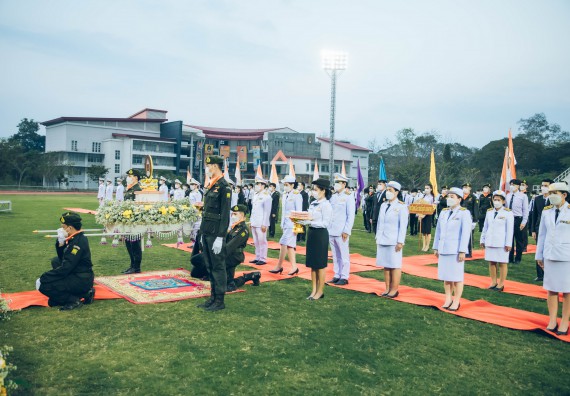 ภาพกิจกรรม  คณะวิทยาศาสตร์และเทคโนโลยี  เข้าร่วมพิธีวันราชภัฏ