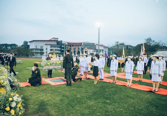 ภาพกิจกรรม  คณะวิทยาศาสตร์และเทคโนโลยี  เข้าร่วมพิธีวันราชภัฏ