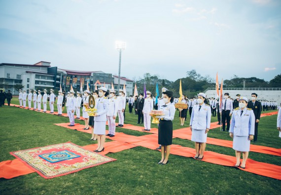ภาพกิจกรรม  คณะวิทยาศาสตร์และเทคโนโลยี  เข้าร่วมพิธีวันราชภัฏ