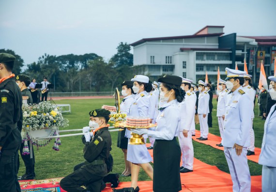 ภาพกิจกรรม  คณะวิทยาศาสตร์และเทคโนโลยี  เข้าร่วมพิธีวันราชภัฏ