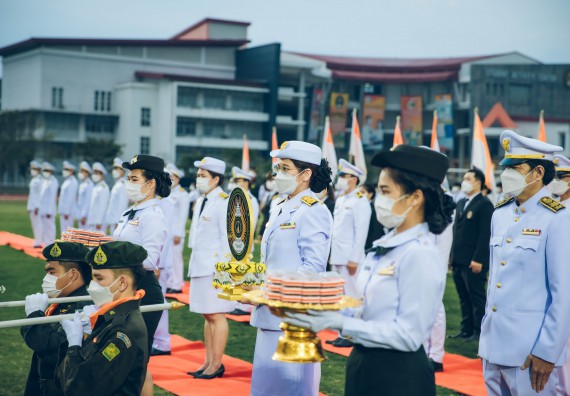 ภาพกิจกรรม  คณะวิทยาศาสตร์และเทคโนโลยี  เข้าร่วมพิธีวันราชภัฏ