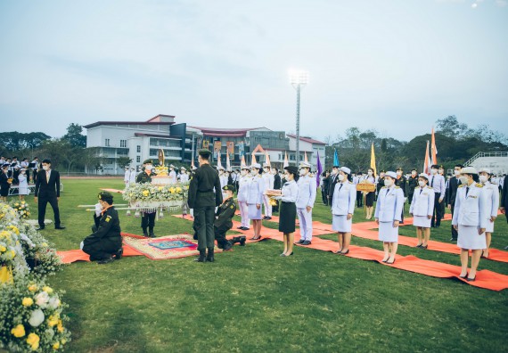 ภาพกิจกรรม  คณะวิทยาศาสตร์และเทคโนโลยี  เข้าร่วมพิธีวันราชภัฏ