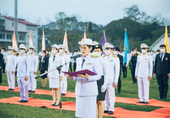 ภาพกิจกรรม  คณะวิทยาศาสตร์และเทคโนโลยี  เข้าร่วมพิธีวันราชภัฏ