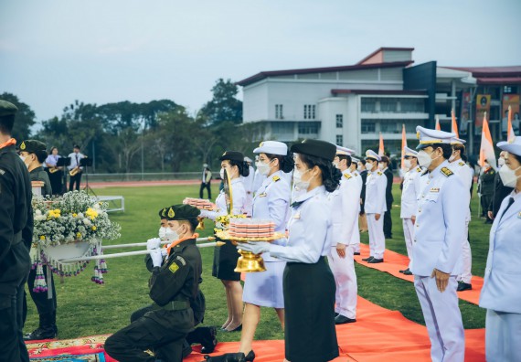 ภาพกิจกรรม  คณะวิทยาศาสตร์และเทคโนโลยี  เข้าร่วมพิธีวันราชภัฏ