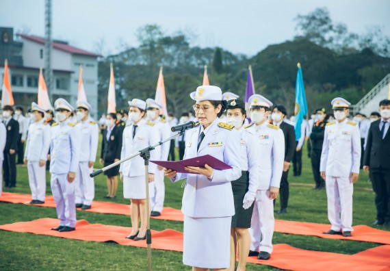 ภาพกิจกรรม  คณะวิทยาศาสตร์และเทคโนโลยี  เข้าร่วมพิธีวันราชภัฏ