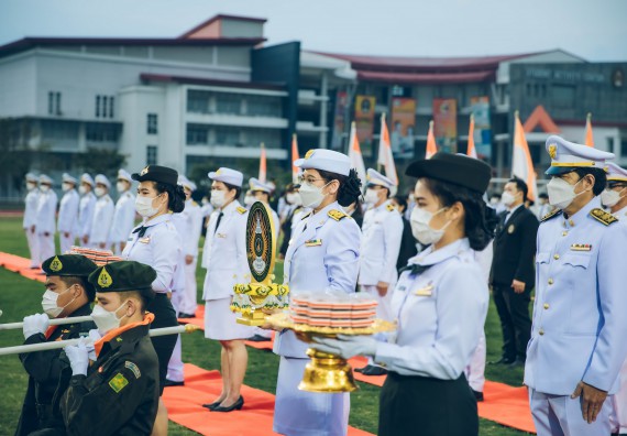 ภาพกิจกรรม  คณะวิทยาศาสตร์และเทคโนโลยี  เข้าร่วมพิธีวันราชภัฏ