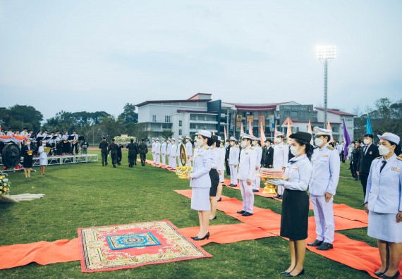 ภาพกิจกรรม  คณะวิทยาศาสตร์และเทคโนโลยี  เข้าร่วมพิธีวันราชภัฏ