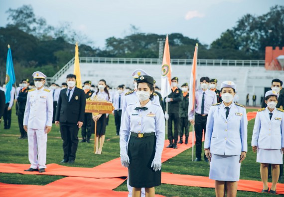 ภาพกิจกรรม  คณะวิทยาศาสตร์และเทคโนโลยี  เข้าร่วมพิธีวันราชภัฏ