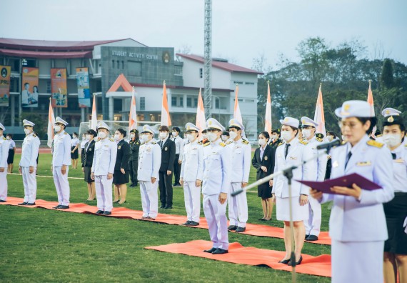ภาพกิจกรรม  คณะวิทยาศาสตร์และเทคโนโลยี  เข้าร่วมพิธีวันราชภัฏ