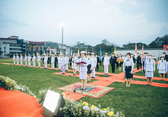 ภาพกิจกรรม  คณะวิทยาศาสตร์และเทคโนโลยี  เข้าร่วมพิธีวันราชภัฏ