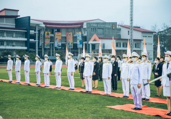 ภาพกิจกรรม  คณะวิทยาศาสตร์และเทคโนโลยี  เข้าร่วมพิธีวันราชภัฏ