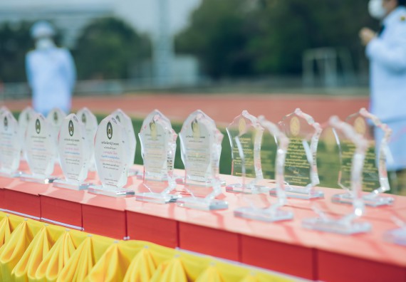 ภาพกิจกรรม  คณะวิทยาศาสตร์และเทคโนโลยี  เข้าร่วมพิธีวันราชภัฏ