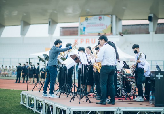 ภาพกิจกรรม  คณะวิทยาศาสตร์และเทคโนโลยี  เข้าร่วมพิธีวันราชภัฏ