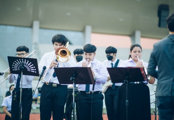 ภาพกิจกรรม  คณะวิทยาศาสตร์และเทคโนโลยี  เข้าร่วมพิธีวันราชภัฏ