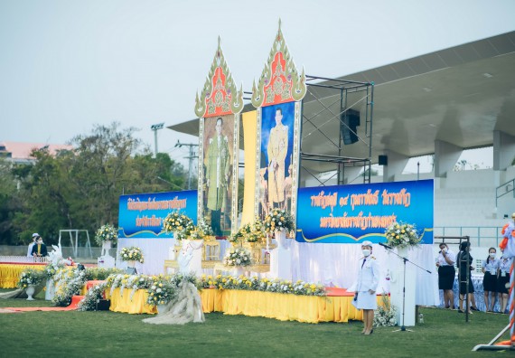 ภาพกิจกรรม  คณะวิทยาศาสตร์และเทคโนโลยี  เข้าร่วมพิธีวันราชภัฏ