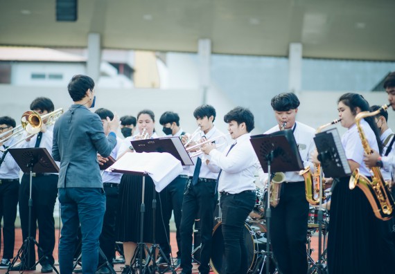 ภาพกิจกรรม  คณะวิทยาศาสตร์และเทคโนโลยี  เข้าร่วมพิธีวันราชภัฏ