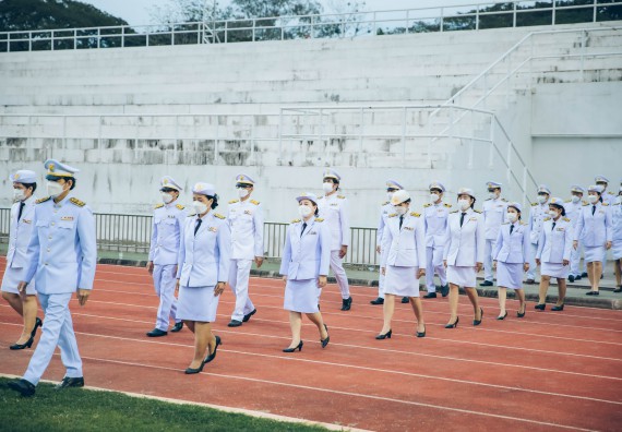 ภาพกิจกรรม  คณะวิทยาศาสตร์และเทคโนโลยี  เข้าร่วมพิธีวันราชภัฏ