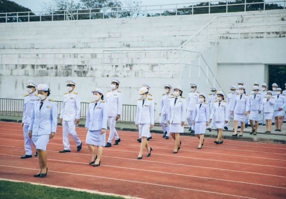 ภาพกิจกรรม  คณะวิทยาศาสตร์และเทคโนโลยี  เข้าร่วมพิธีวันราชภัฏ