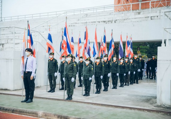 ภาพกิจกรรม  คณะวิทยาศาสตร์และเทคโนโลยี  เข้าร่วมพิธีวันราชภัฏ