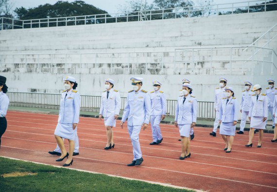 ภาพกิจกรรม  คณะวิทยาศาสตร์และเทคโนโลยี  เข้าร่วมพิธีวันราชภัฏ